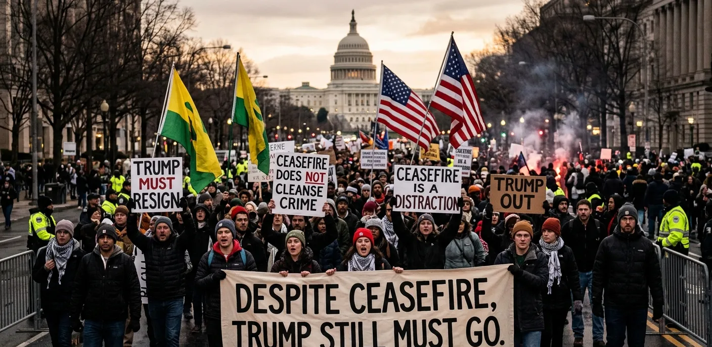 ନିର୍ବାଚନ ପର୍ଯ୍ୟନ୍ତ ଅପେକ୍ଷା ନୁହେଁ: ଟ୍ରମ୍ପଙ୍କ ପଦତ୍ୟାଗ ଦାବିରେ ଆମେରିକାରେ ପ୍ରତିବାଦ