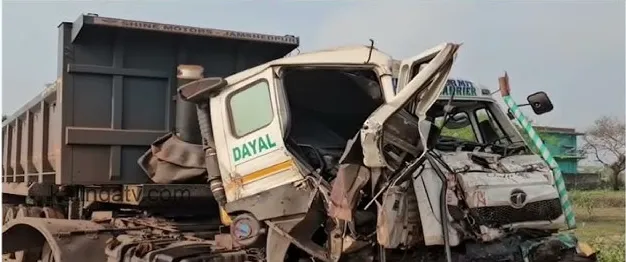 କେନ୍ଦୁଝର NH-20ରେ ଟ୍ରକକୁ ପଛରୁ ଧକ୍କା ଦେଲା ଟ୍ରେଲର, ଚାଳକ ମୃତ