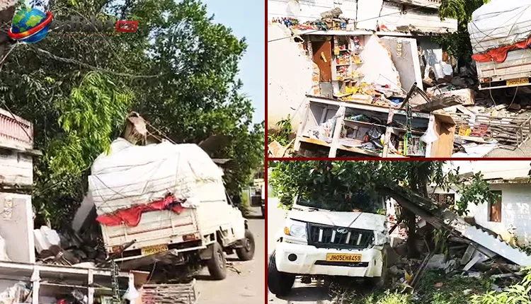 ଦ୍ରୁତଗତି ପିକଅପ୍ ଭ୍ୟାନ ଦୋକାନରେ ପଶିଲା, ମୟୂରଭଞ୍ଜରେ ମହିଳା ଦୋକାନୀଙ୍କ ମୃତ୍ୟୁ