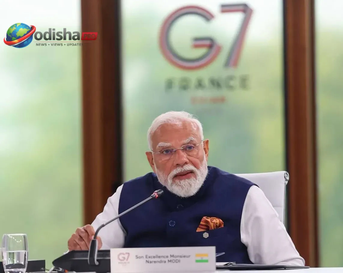 "AI ମଣିଷଙ୍କୁ ସଶକ୍ତ କରିବା ଉଚିତ": ଜି-୭ ସମ୍ମିଳନୀରେ ପ୍ରଧାନମନ୍ତ୍ରୀ ମୋଦୀ