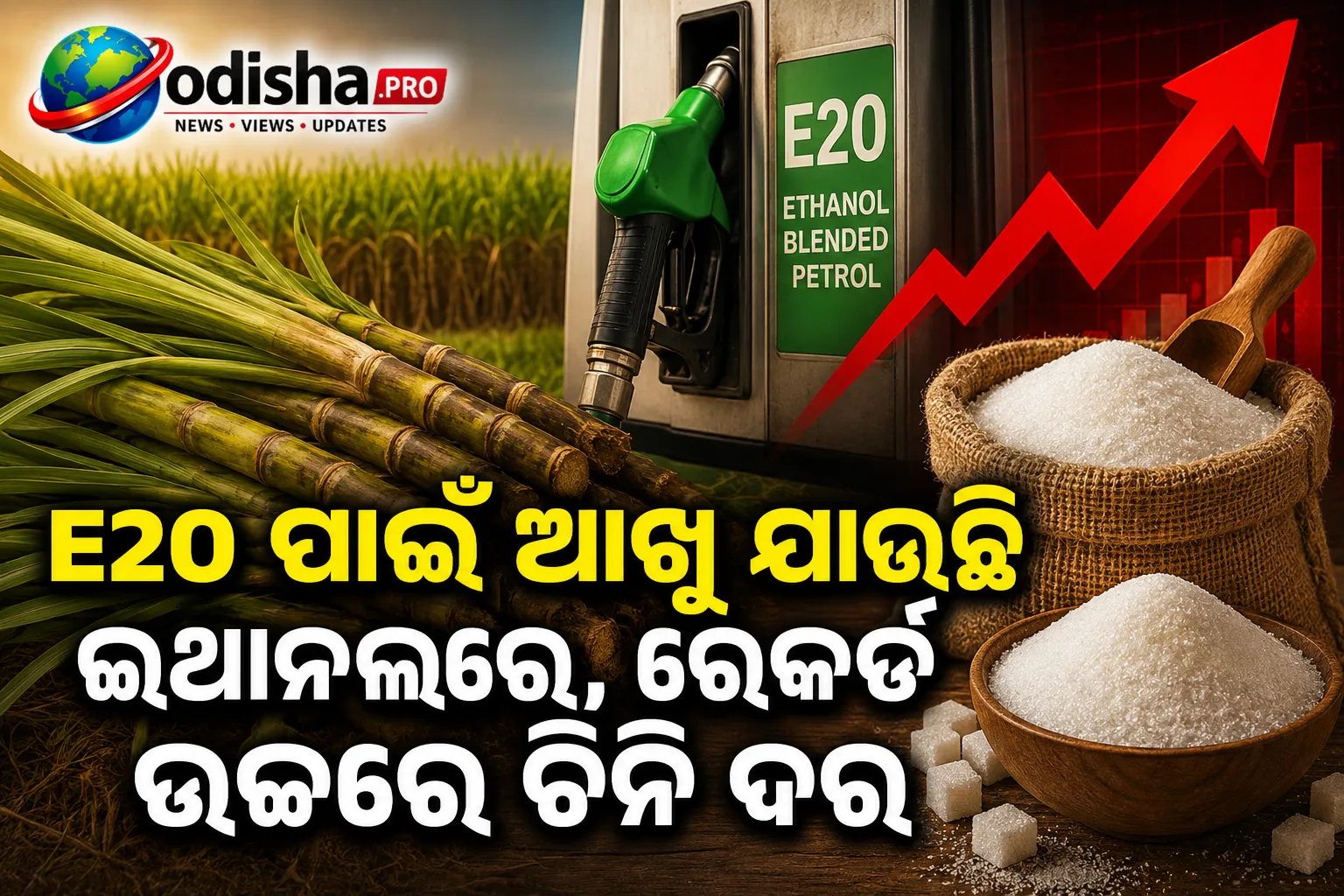 E20 ପାଇଁ ଆଖୁ ଯାଉଛି ଇଥାନଲରେ, ରେକର୍ଡ ଉଚ୍ଚରେ ଚିନି ଦର; ଆମଦାନୀ ପାଇଁ ଭାରତର ପ୍ରସ୍ତୁତି