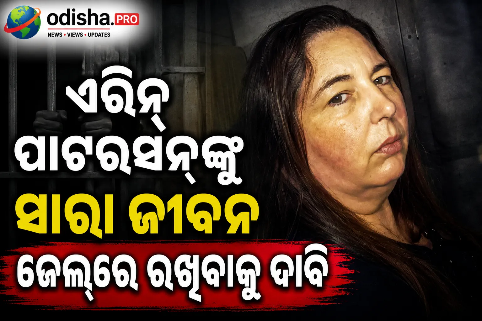 ‘ଭୟଙ୍କର ଅପରାଧ’ ପାଇଁ ଏରିନ୍ ପାଟରସନ୍‌ଙ୍କୁ ସାରା ଜୀବନ ଜେଲ୍‌ରେ ରଖିବାକୁ ଦାବି