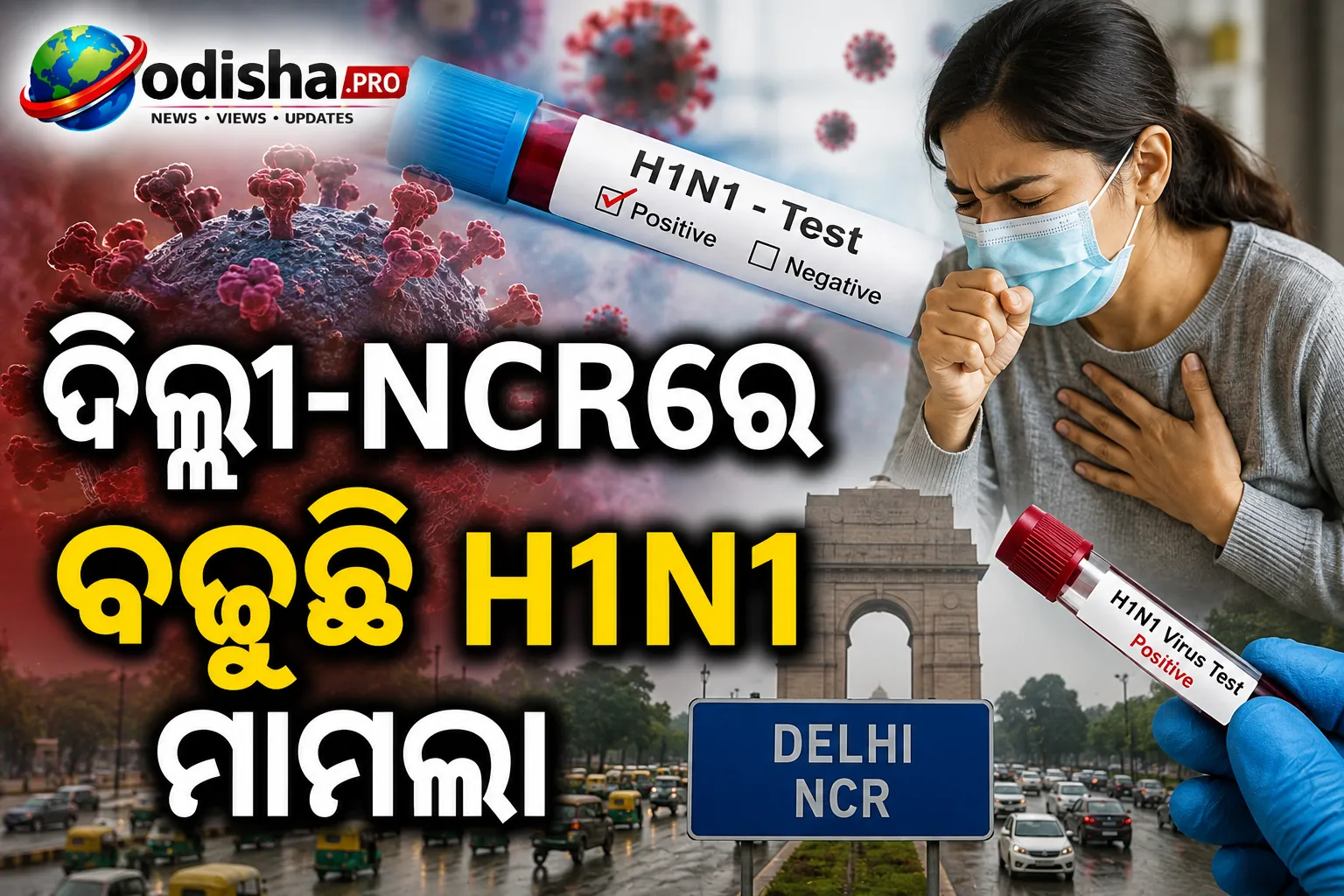 ଦିଲ୍ଲୀ-NCRରେ ବଢ଼ୁଛି H1N1 ମାମଲା: ଅକ୍ସିଜେନ୍ ସ୍ତର କମୁଛି, ଶ୍ୱାସକଷ୍ଟରେ ରୋଗୀ