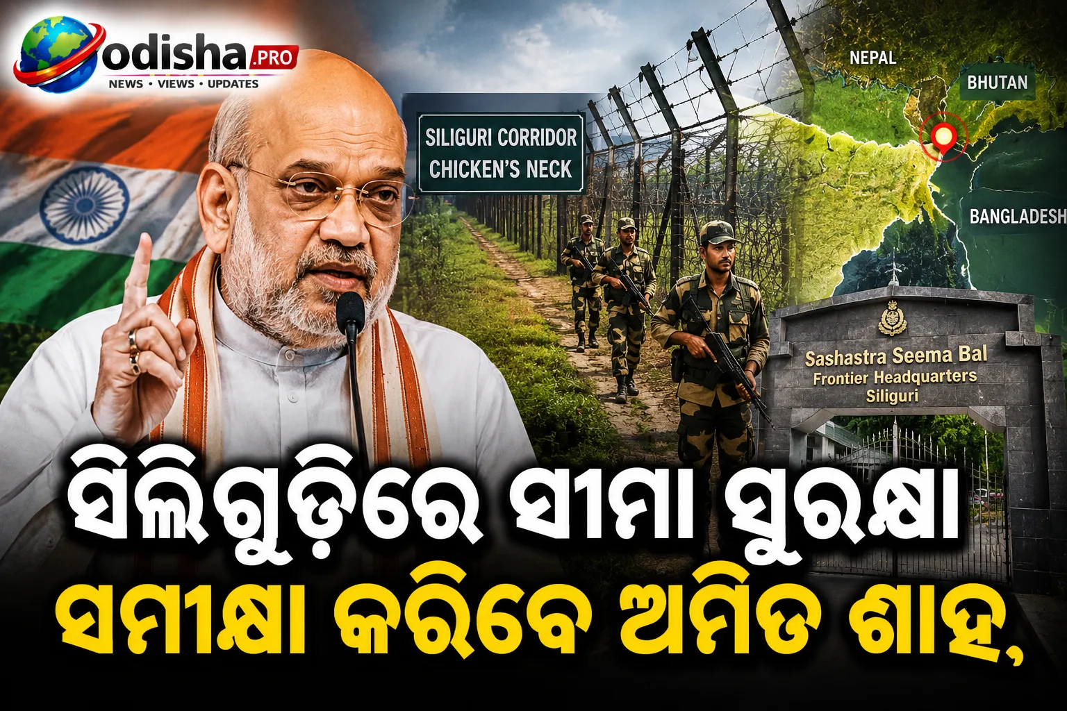 ସିଲିଗୁଡ଼ିରେ ସୀମା ସୁରକ୍ଷା ସମୀକ୍ଷା କରିବେ ଅମିତ ଶାହ, ନୂଆ ପ୍ରକଳ୍ପ ଓ ଆଇନ ନେଇ କାର୍ଯ୍ୟକ୍ରମ