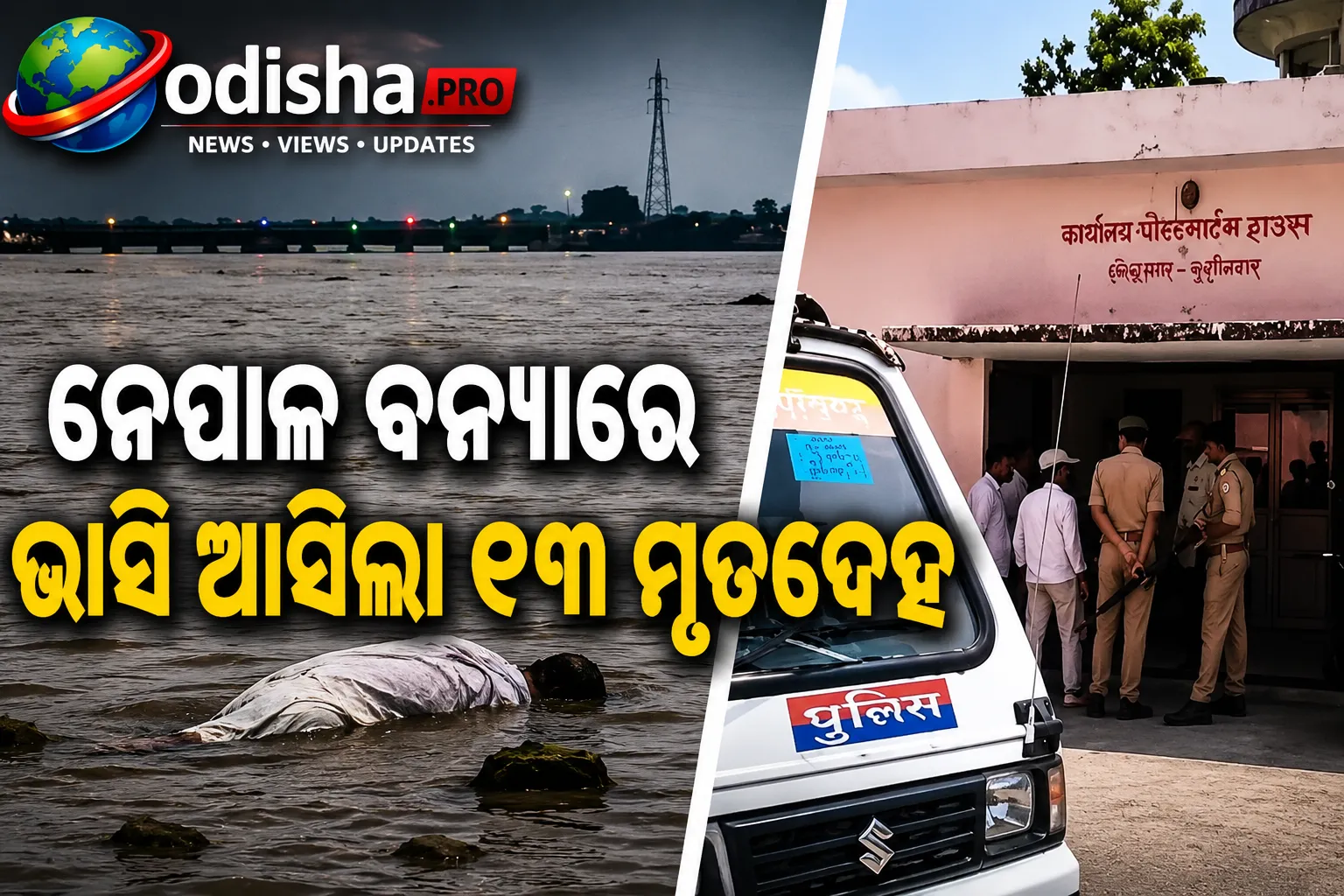 ନେପାଳ ବନ୍ୟାରେ ଭାସି ଆସିଲା ୧୩ ମୃତଦେହ, ପରିଚୟ ଜାଣିବାକୁ ଚାଲିଛି ପ୍ରକ୍ରିୟା