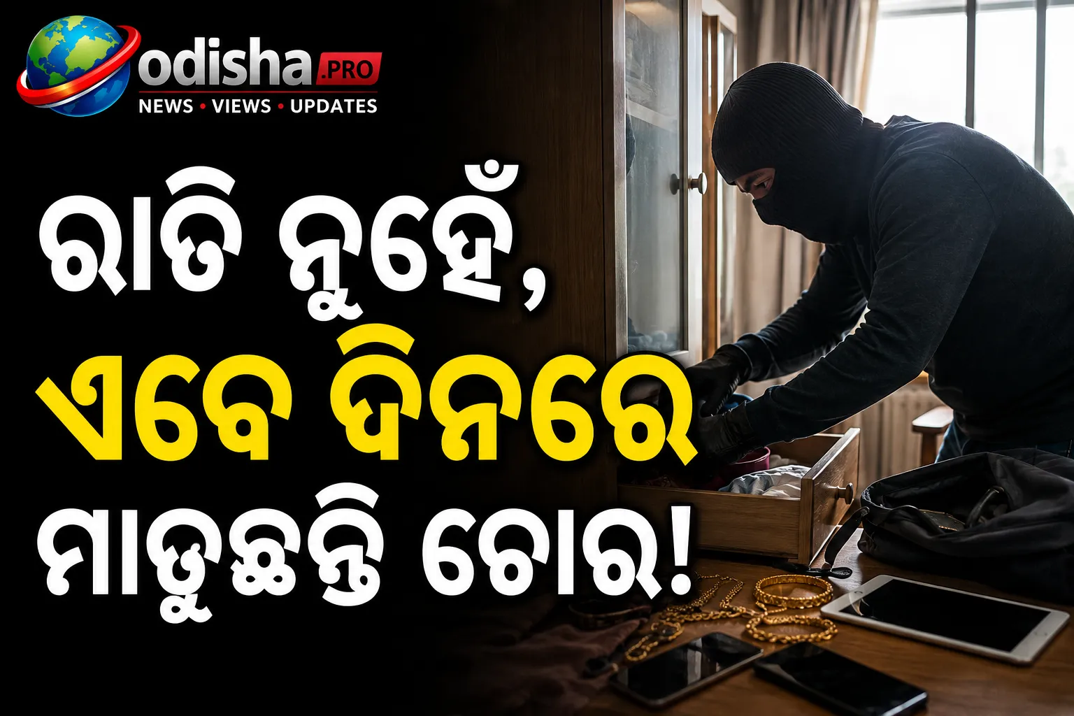 ରାତି ନୁହେଁ, ଏବେ ଦିନରେ ମାତୁଛନ୍ତି ଚୋର; ଉମରକୋଟରେ ଶିକ୍ଷୟିତ୍ରୀଙ୍କ ଘରୁ ଲୁଟ୍