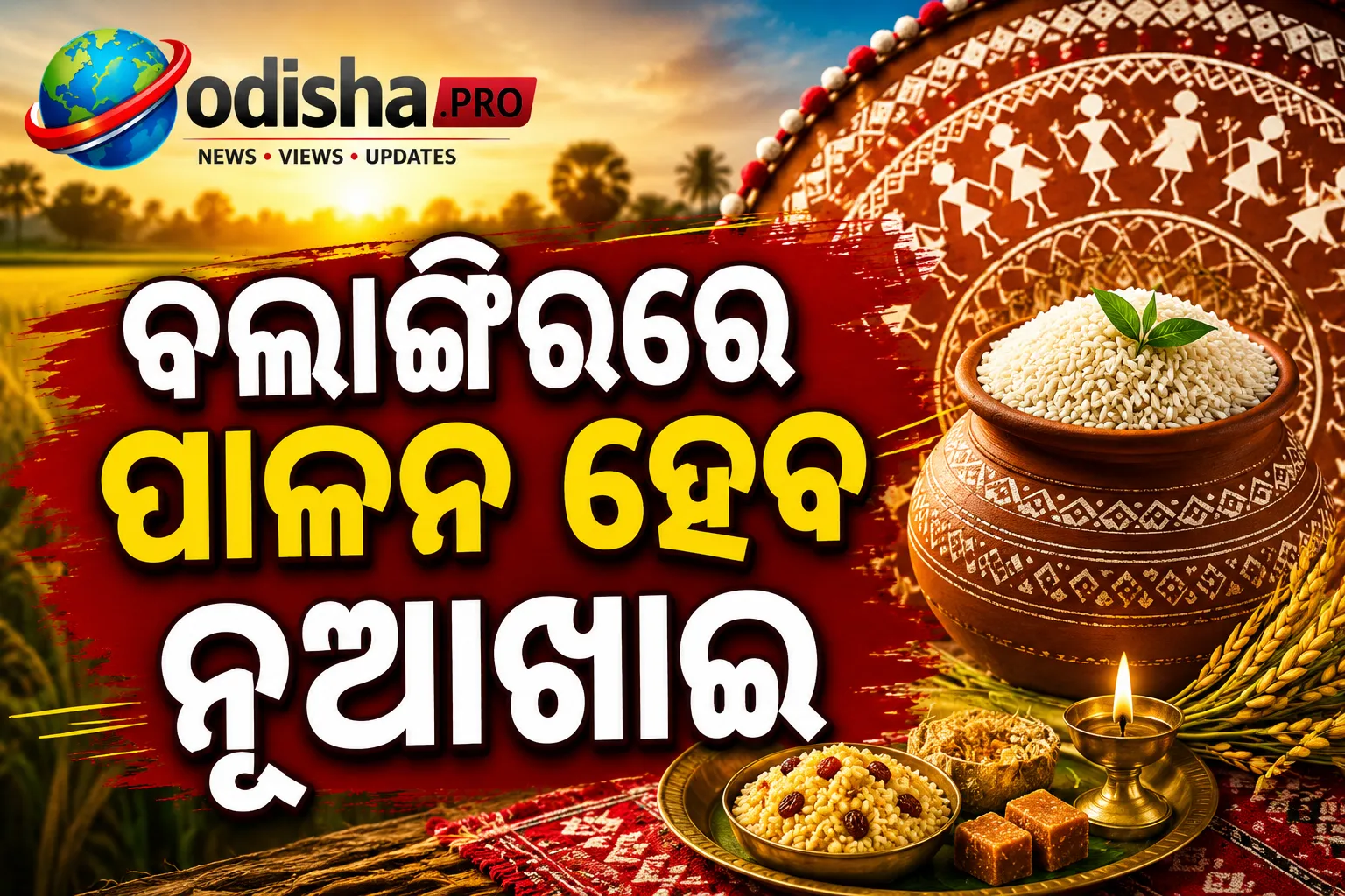 ସେପ୍ଟେମ୍ବର ୧୫ରେ ବଲାଙ୍ଗିରରେ ପାଳନ ହେବ ନୂଆଖାଇ; ଅମୃତ ବେଳା ସମୟ ଘୋଷଣା