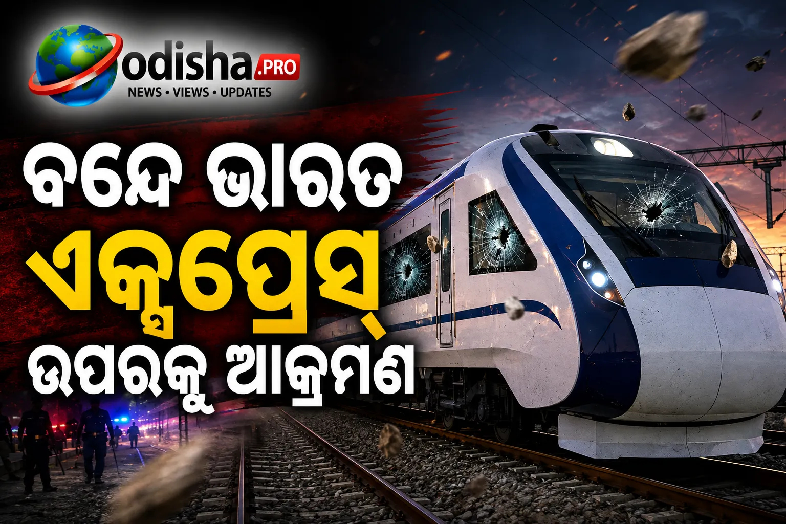 ବନ୍ଦେ ଭାରତ ଏକ୍ସପ୍ରେସ୍‌ ଉପରେ ପଥରମାଡ଼, ସନ୍ଦିଗ୍ଧଙ୍କୁ ଅଟକ ରଖି ପଚରାଉଚରା