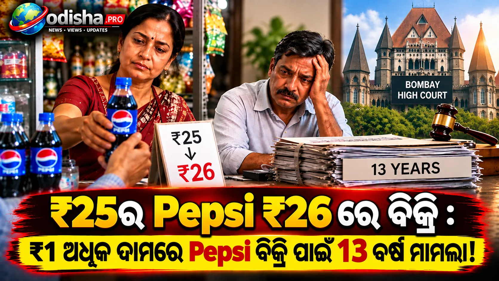₹୨୫ର Pepsi ₹୨୬ରେ ବିକ୍ରି, ୧୩ ବର୍ଷ ଧରି ମାମଲା ଲଢ଼ିଲେ ସ୍ୱାମୀ; ହାଇକୋର୍ଟ କଲେ ମାମଲା ଖାରଜ