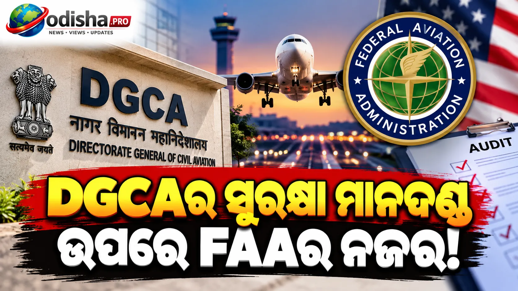 DGCA ଆନ୍ତର୍ଜାତୀୟ ସୁରକ୍ଷା ମାନଦଣ୍ଡ ପୂରଣ କରୁଛି କି? ନଭେମ୍ବରରେ FAA କରିବ ଅଡିଟ୍