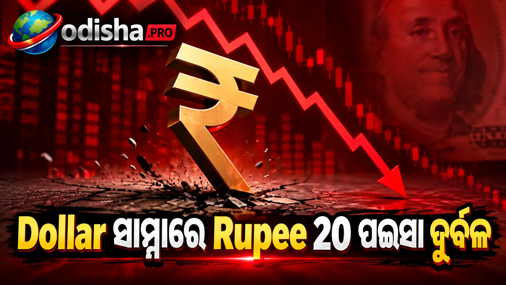 Dollar ସାମ୍ନାରେ Rupee 20 ପଇସା ଦୁର୍ବଳ, Crude Oil $106 ଉପରେ; Foreign Outflow ଚାପ ଜାରି