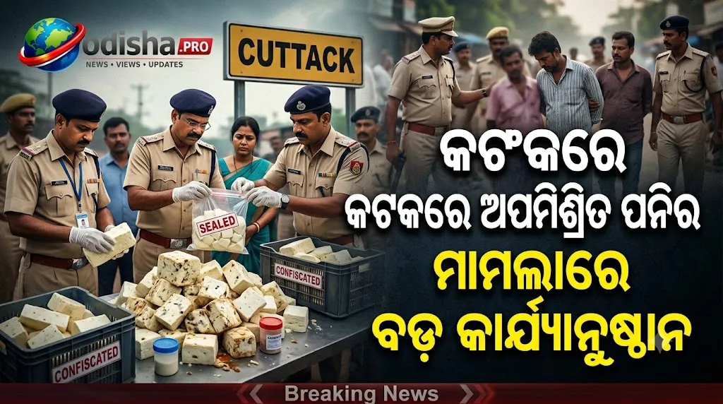 କଟକରେ ଅପମିଶ୍ରିତ ପନିର ମାମଲା: ୧୧ ଜଣଙ୍କ ବିରୋଧରେ FIR, ସୂଚନା ଦେଲେ DCP