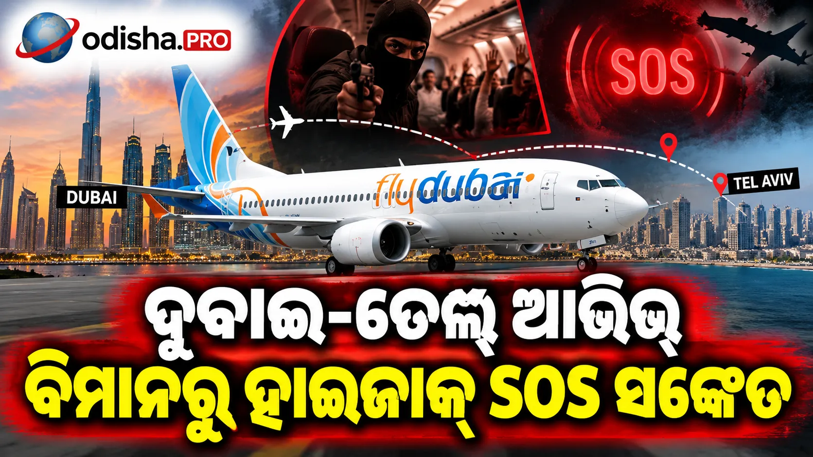 ଦୁବାଇ-ତେଲ୍ ଆଭିଭ୍ ବିମାନରୁ ହାଇଜାକ୍ SOS ସଙ୍କେତ, ସାଉଦି ଆରବ ଆକାଶପଥରେ ବିମାନ ଡାଇଭର୍ଟ