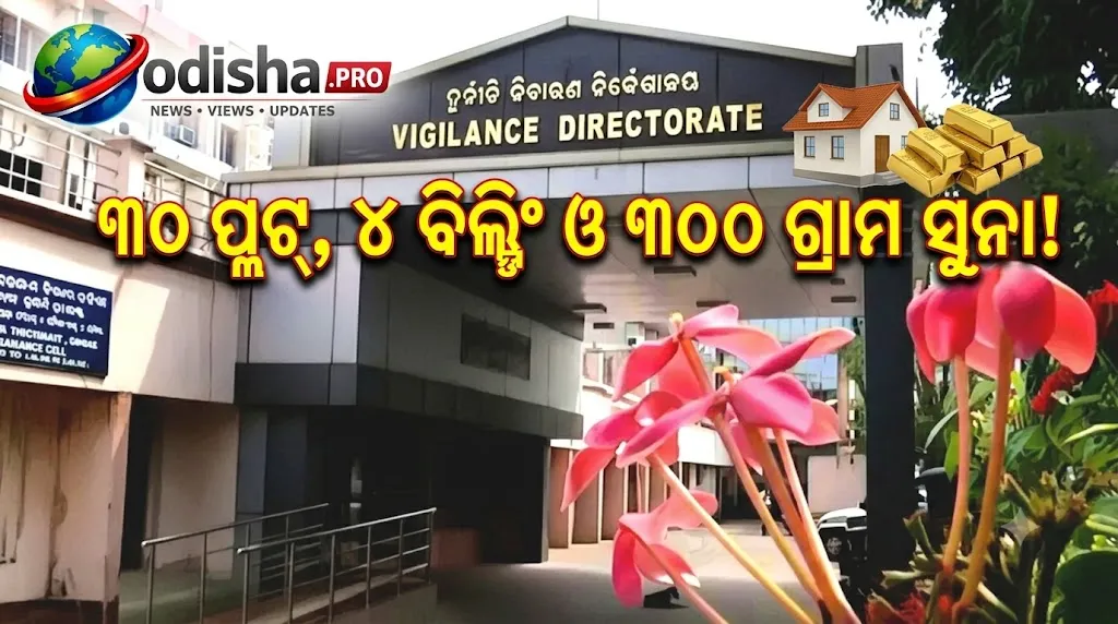 ୩୦ ପ୍ଲଟ୍, ୪ଟି ବିଲ୍ଡିଂ, ୩୦୦ ଗ୍ରାମ ସୁନା: DA ମାମଲାରେ ସମ୍ବଲପୁରର ସରକାରୀ ଅଧିକାରୀ ଗିରଫ