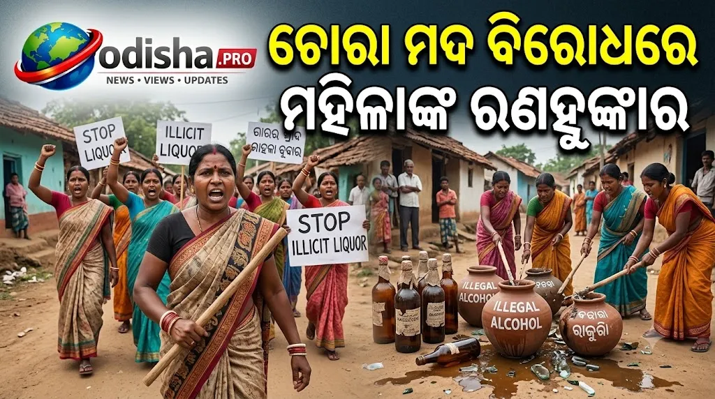 ଚୋରା ମଦ ବିରୋଧରେ ମହିଳାଙ୍କ ରଣହୁଙ୍କାର; ପାଟକୁରାରେ ଭଙ୍ଗାରୁଜା, ବିନିକାରେ ବଡ଼ ଆନ୍ଦୋଳନ ଚେତାବନୀ