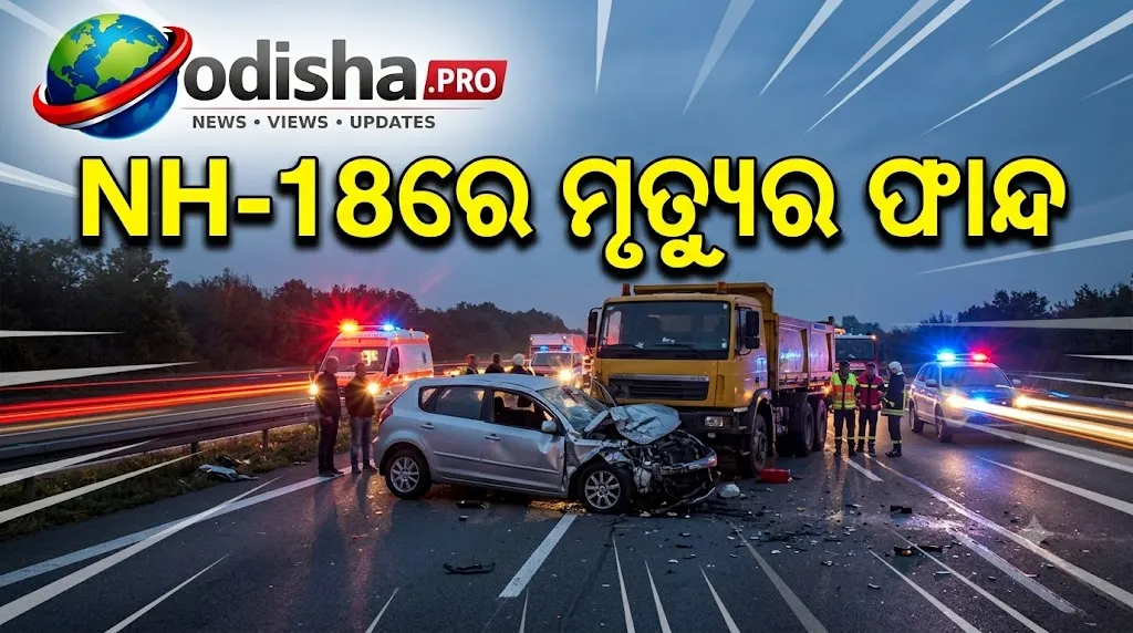 NH-18ରେ ମୃତ୍ୟୁର ଫାନ୍ଦ! କଳମାରୁ ବେତନଟୀ ଯାଏଁ ୧୫ କିମି ରାସ୍ତାରେ ବଡ଼ ବଡ଼ ଖାଲ
