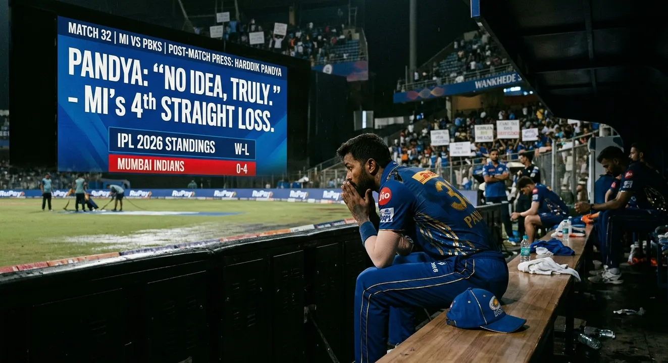 ମୁମ୍ବାଇ ଇଣ୍ଡିଆନ୍ସର ଦୁର୍ଦ୍ଦଶା, ପରାଜୟ ପରେ ହାର୍ଦ୍ଦିକଙ୍କ “No Idea” ବୟାନକୁ ନେଇ ହଙ୍ଗାମା