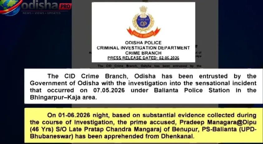 Crime Branch officials investigating the Balianta Soumya Ranjan murder case after another accused was arrested.