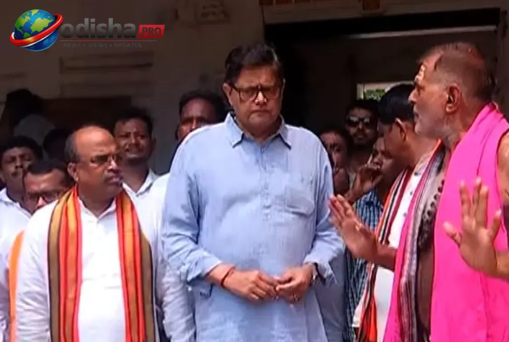 MP Baijayant Panda reviewing central government schemes and development projects during DDCMC meeting in Kendrapara.