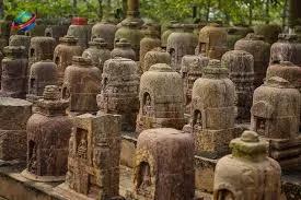 Stone artisans crafting intricate sculptures at Lalitgiri village in Cuttack district, Odisha.
