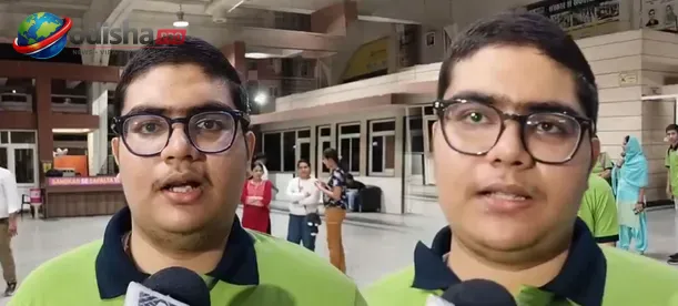 Odisha twin brothers Maharuf and Masroor celebrate their success in JEE Advanced 2026.
